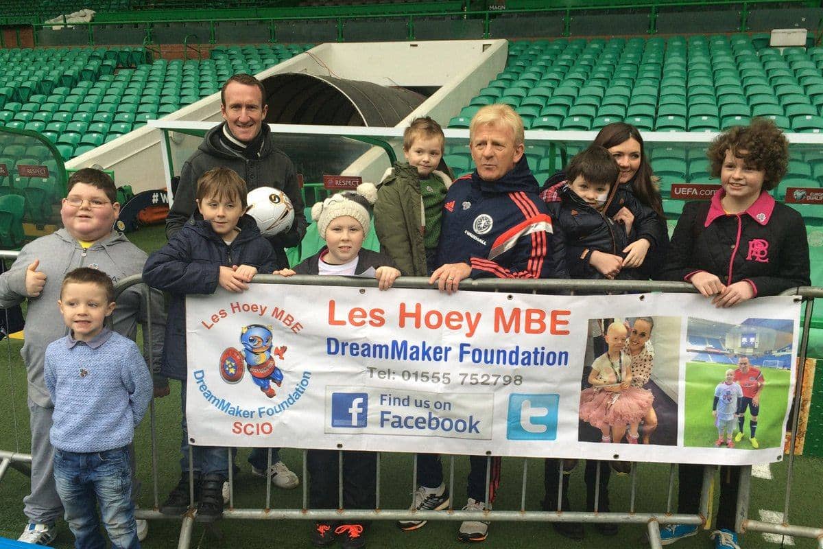 National Team Manager Gordon Strachan Meets The Kids